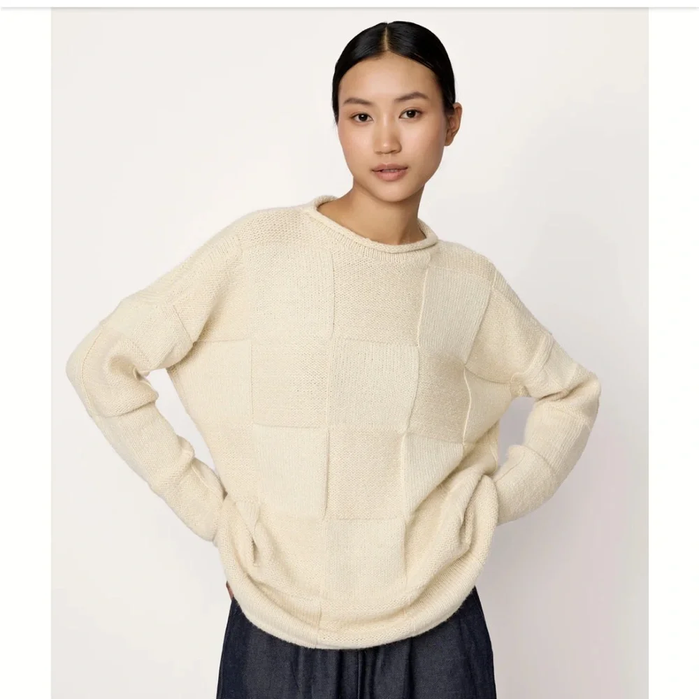 Laude the Label Heritage Basketweave Sweater NWT - Picture 1 of 4
